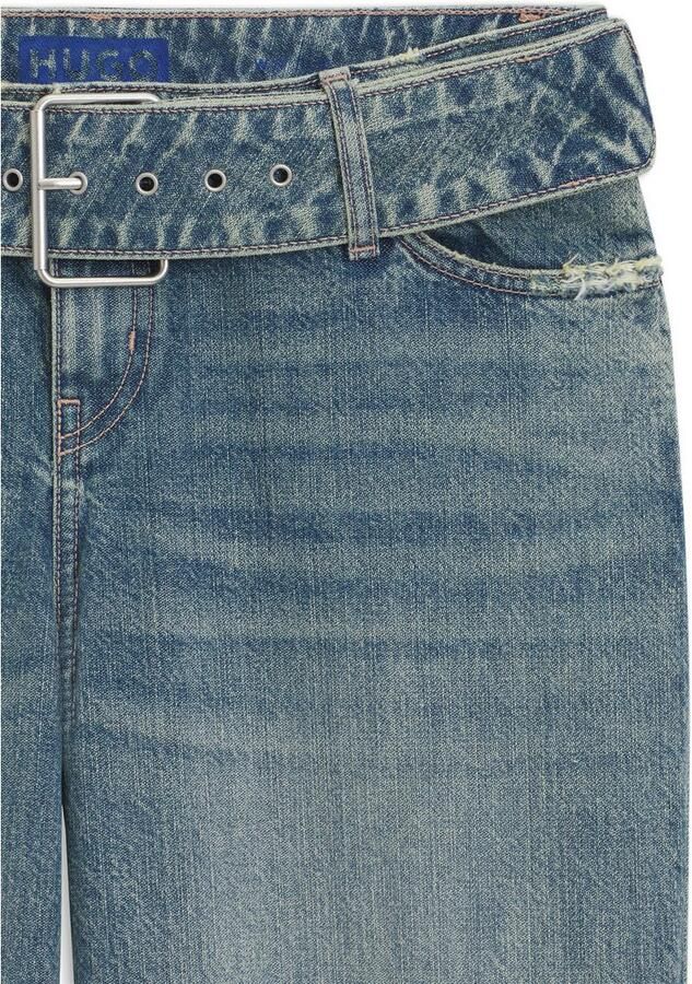 HUGO Blue Low Rise-jeans GLORY met denim-gordel baggy fit - Foto 2