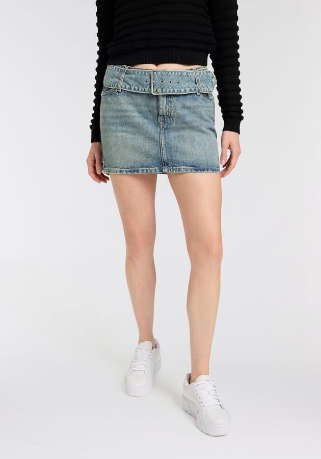 HUGO Blue Minirok Gamini met bijpassende riem - Foto 5