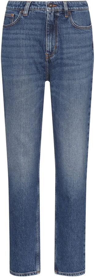 HUGO Blue Mom jeans Noe Straight fit jeans met hoge taille - Foto 12