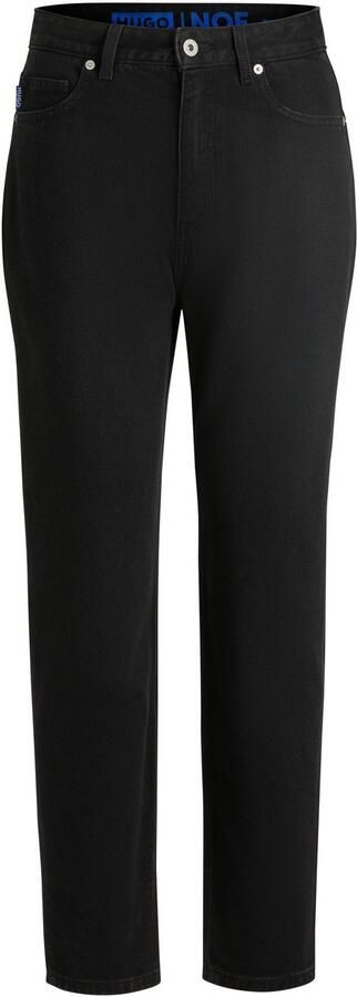 HUGO Blue Mom jeans Noe Straight fit jeans met hoge taille - Foto 12