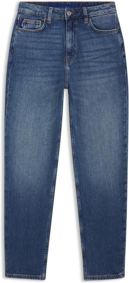 HUGO Blue Mom jeans Noe Straight fit jeans met hoge taille - Foto 11