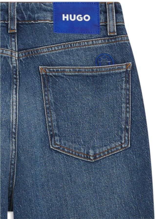 HUGO Blue Mom jeans Noe Straight fit jeans met hoge taille - Foto 3