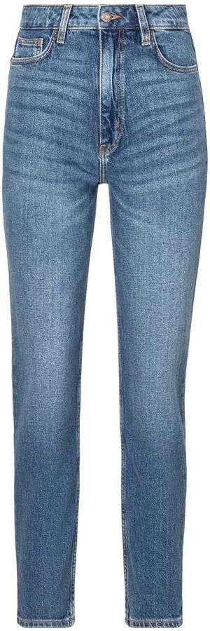 HUGO Blue Mom jeans Noe Straight fit jeans met hoge taille - Foto 14