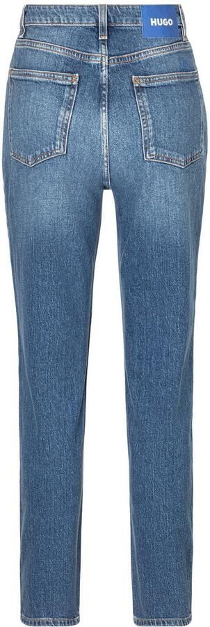 HUGO Blue Mom jeans Noe Straight fit jeans met hoge taille - Foto 13