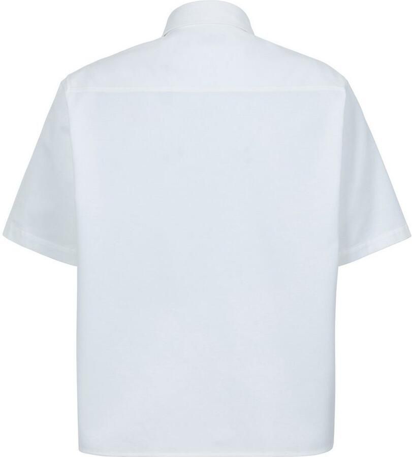 HUGO Blue Overhemd met korte mouwen Ekyno met contrasterend logo-badge op de borst