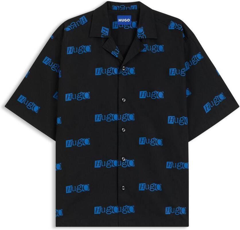 HUGO Blue Overhemd met korte mouwen Eligino met hugo logo-print - Foto 2