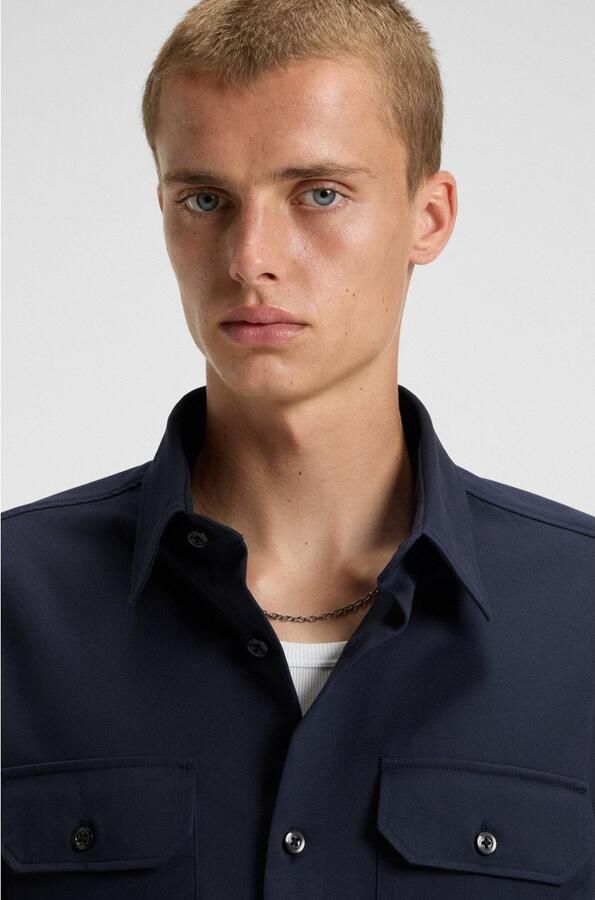 HUGO Blue Overhemd met lange mouwen Ekynone met borstzakken - Foto 2