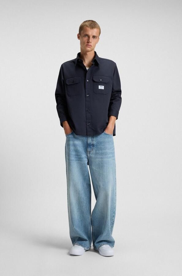 HUGO Blue Overhemd met lange mouwen Ekynone met borstzakken - Foto 4