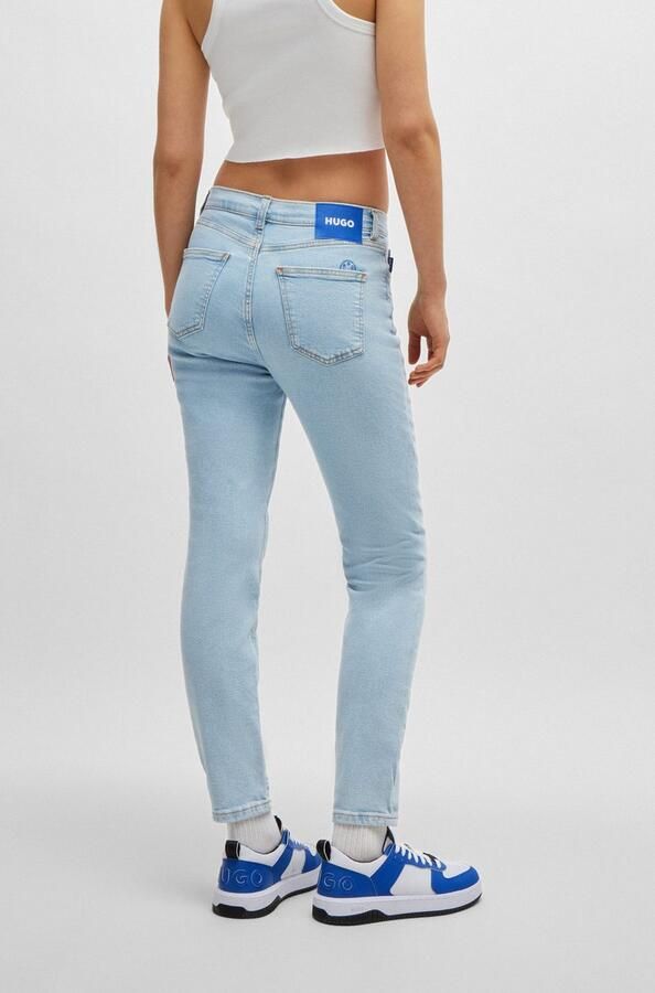 HUGO Blue Skinny fit jeans Malu Skinny fit met gemiddelde taillehoogte - Foto 3