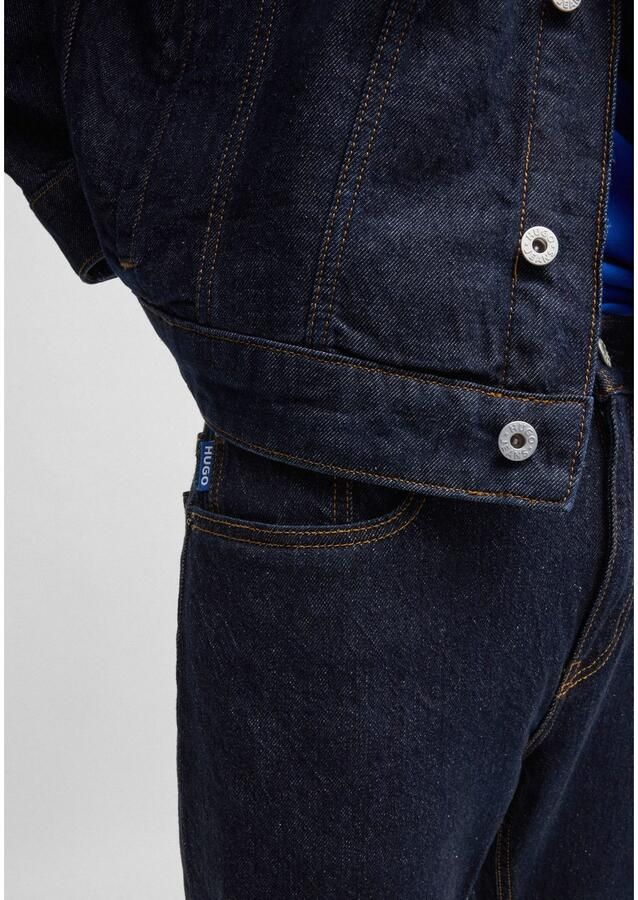 HUGO Blue Slim fit jeans Ash met stone-washed-finish - Foto 3