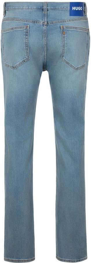 HUGO Blue Slim fit jeans Ash met stone-washed-finish