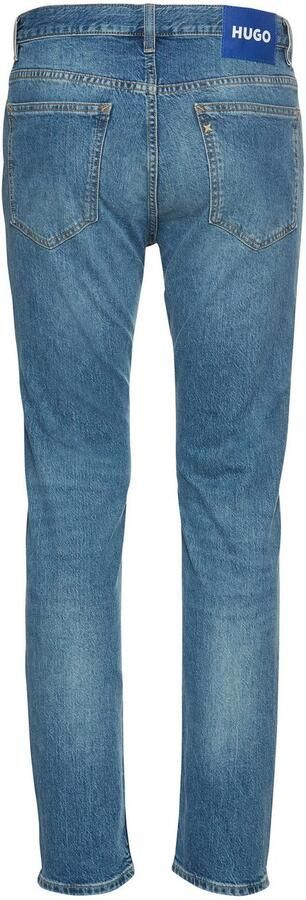 HUGO Blue Slim fit jeans Ash met stone-washed-finish - Foto 5
