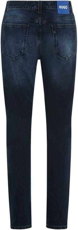 HUGO Blue Slim fit jeans Ash met stone-washed-finish - Foto 7