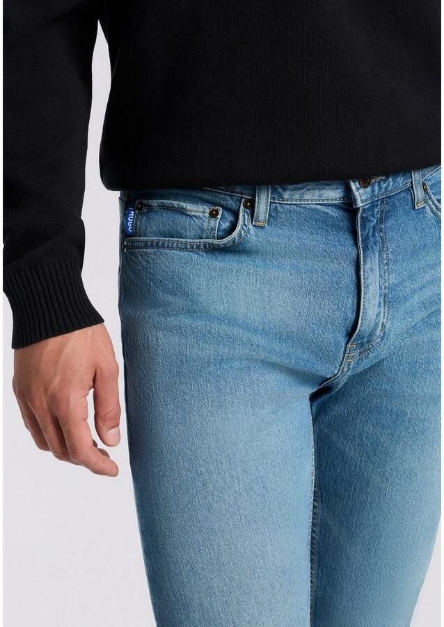 HUGO Blue Slim fit jeans Ash met stone-washed-finish - Foto 2