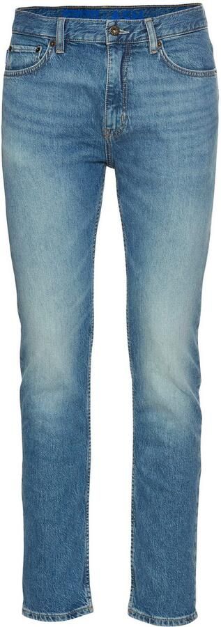 HUGO Blue Slim fit jeans Ash met stone-washed-finish - Foto 4
