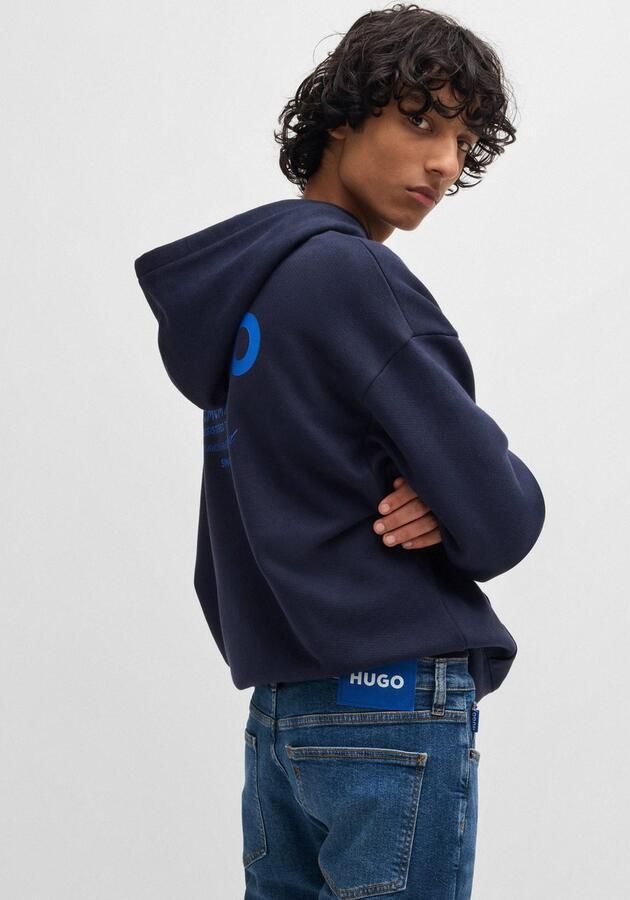 OTTO HUGO Blue Slim fit jeans Zane met aangehechte band - Foto 3