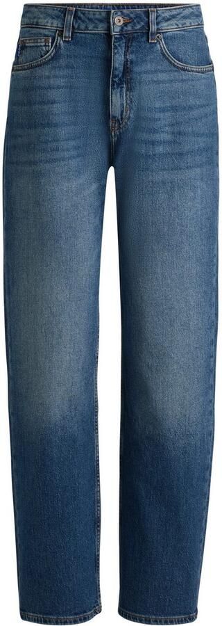 HUGO Blue Straight jeans Elyah Straight fit jeans met hoge taille lange lengte 36 - Foto 12