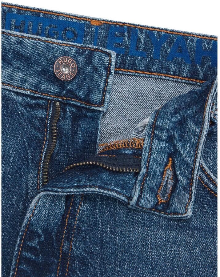 HUGO Blue Straight jeans Elyah Straight fit jeans met hoge taille lange lengte 36 - Foto 2