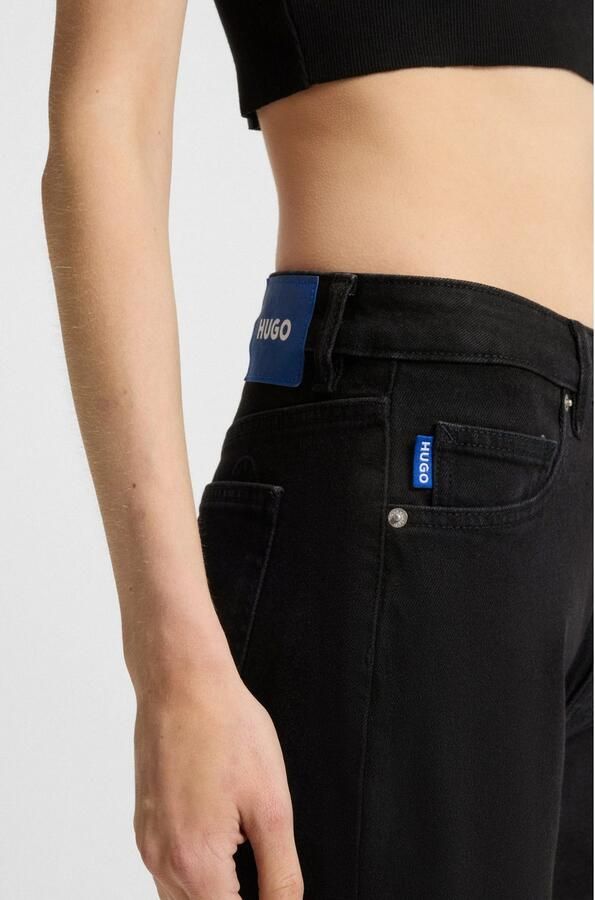 OTTO HUGO Blue Straight jeans Elyah Straight fit jeans met hoge taille lange lengte 36 - Foto 6