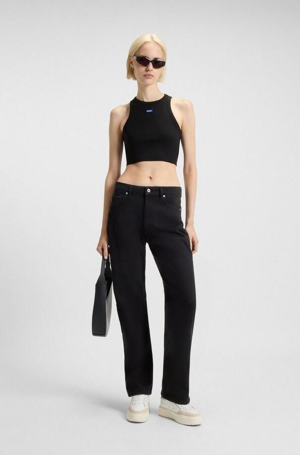 OTTO HUGO Blue Straight jeans Elyah Straight fit jeans met hoge taille lange lengte 36 - Foto 7