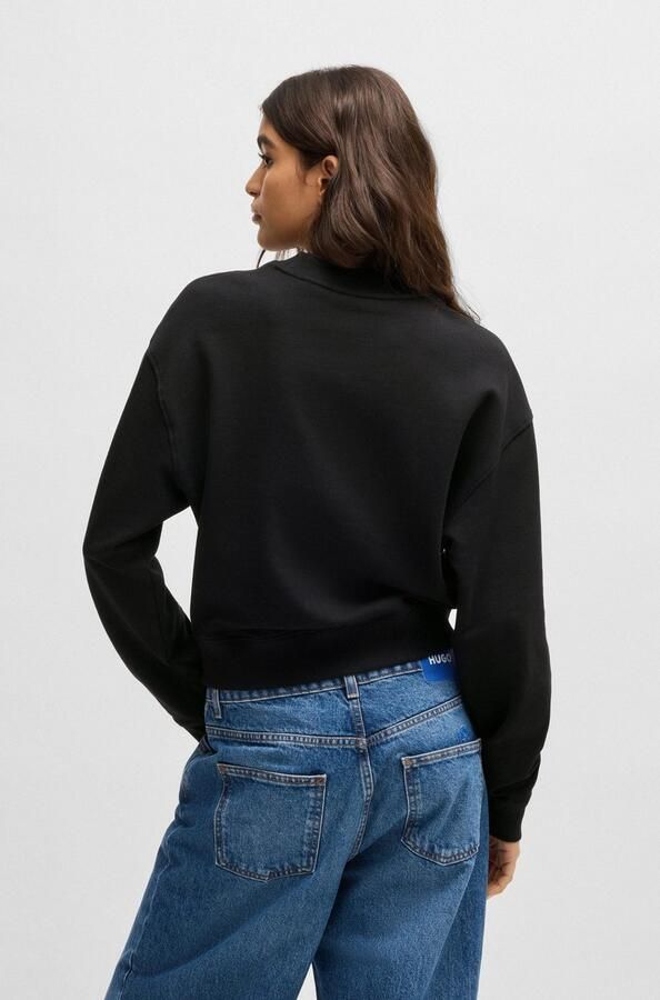 HUGO Blue Sweatshirt Delessa met opgestikt logo - Foto 4