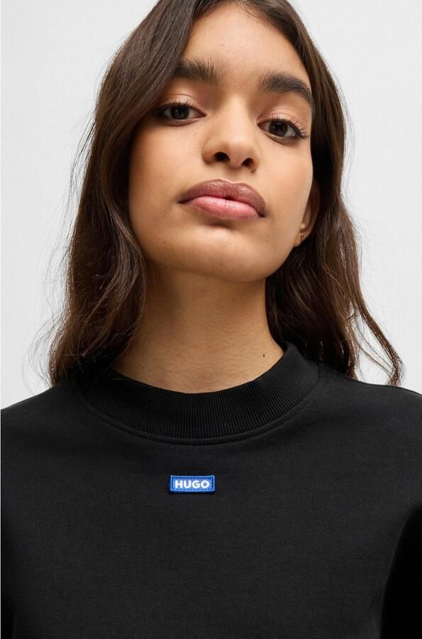 HUGO Blue Sweatshirt Delessa met opgestikt logo - Foto 2