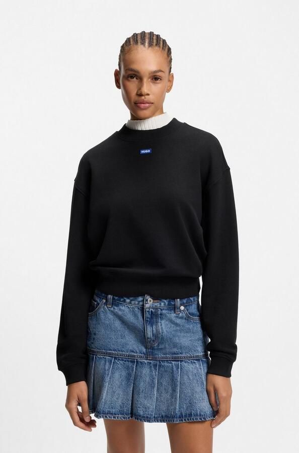 HUGO Blue Sweatshirt Delessa met opgestikt logo - Foto 6