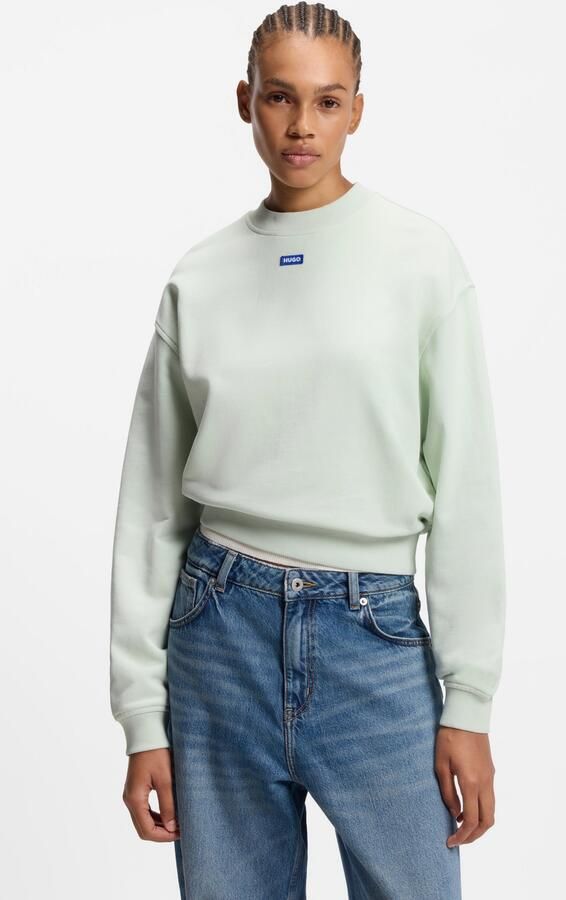 HUGO Blue Sweatshirt Delessa met opgestikt logo - Foto 5