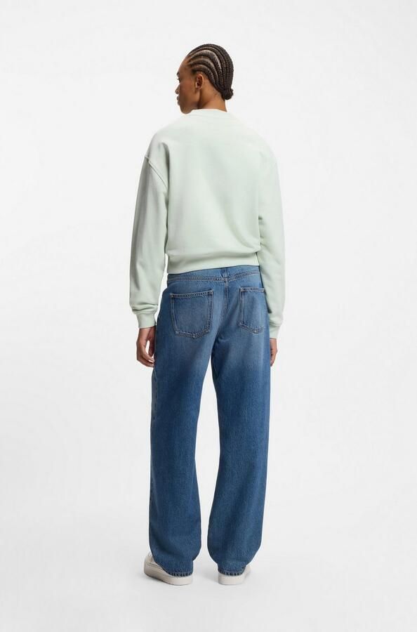 HUGO Blue Sweatshirt Delessa met opgestikt logo - Foto 4