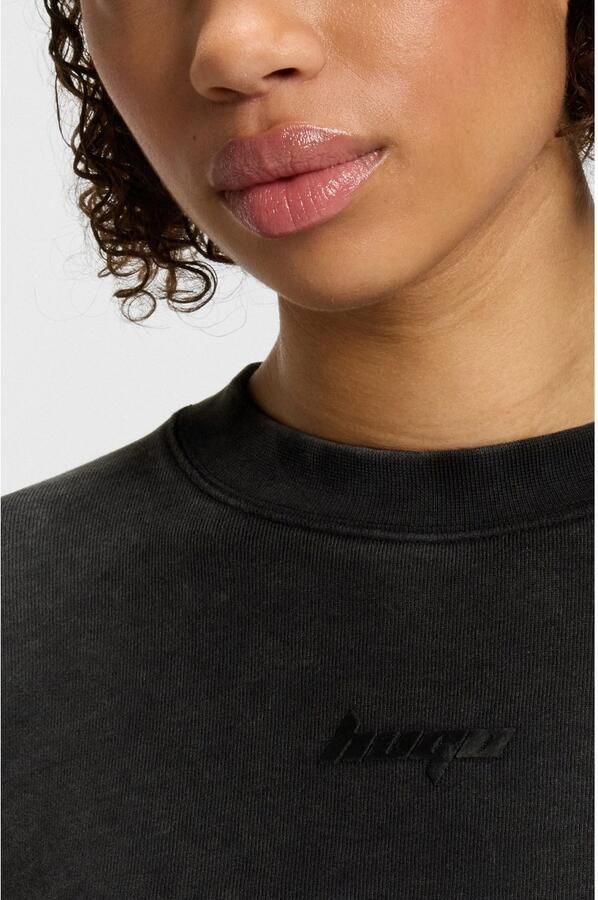 HUGO Blue Sweatshirt Derissa in cropped lengte - Foto 3