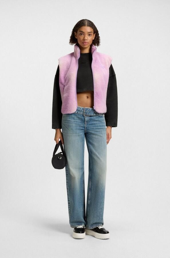 HUGO Blue Sweatshirt Derissa in cropped lengte - Foto 5