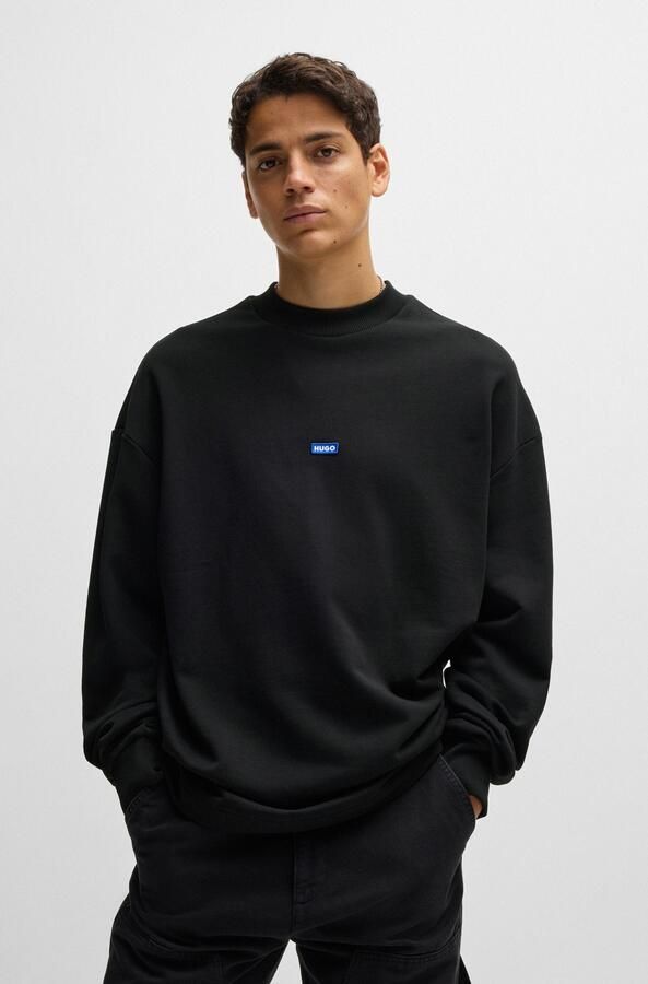 Hugo Blue Sweatshirt met opstaande kraag model 'Nedro' - Foto 8
