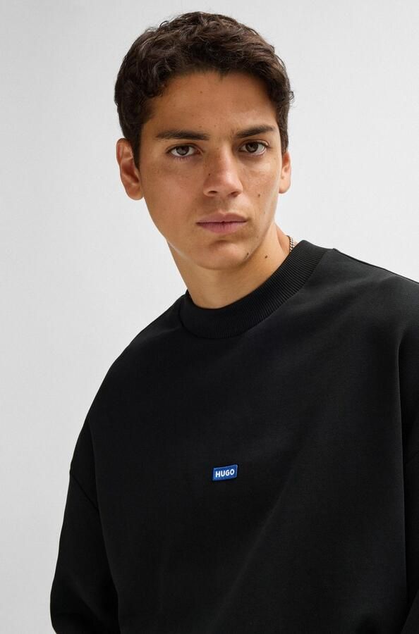 Hugo Blue Sweatshirt met opstaande kraag model 'Nedro' - Foto 5