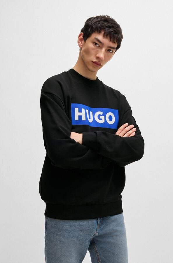 Hugo Blue Sweatshirt met opstaande kraag model 'Niero' - Foto 10