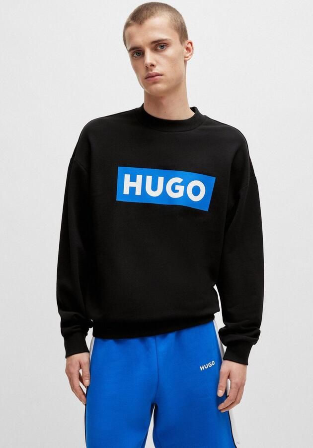 Hugo Blue Sweatshirt met opstaande kraag model 'Niero' - Foto 4
