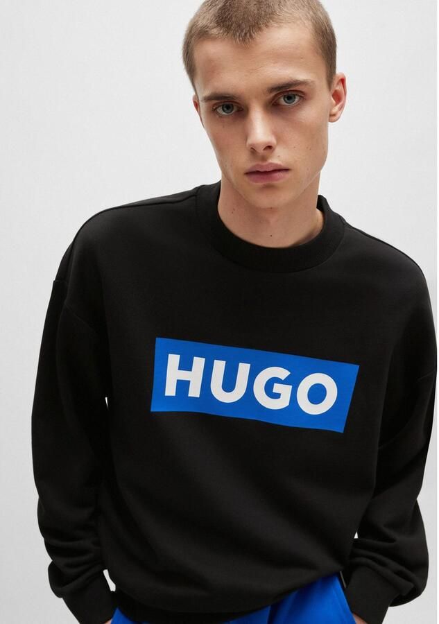 Hugo Blue Sweatshirt met opstaande kraag model 'Niero' - Foto 3