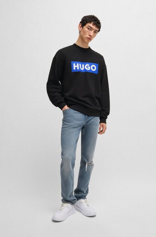 Hugo Blue Sweatshirt met opstaande kraag model 'Niero' - Foto 9