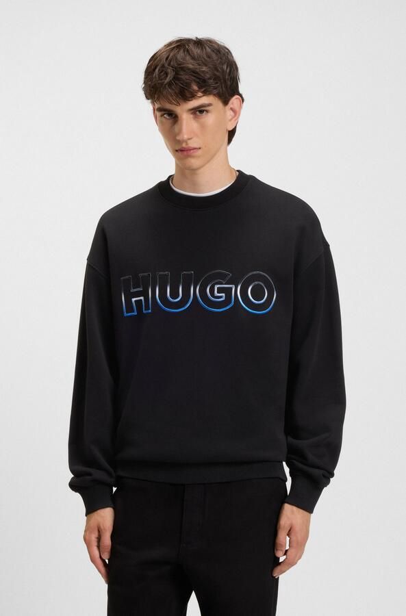 HUGO Blue Sweatshirt Nogocrew Ronde hals regular fit logoprint - Foto 5