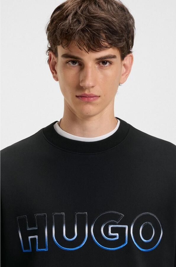 HUGO Blue Sweatshirt Nogocrew Ronde hals regular fit logoprint - Foto 2