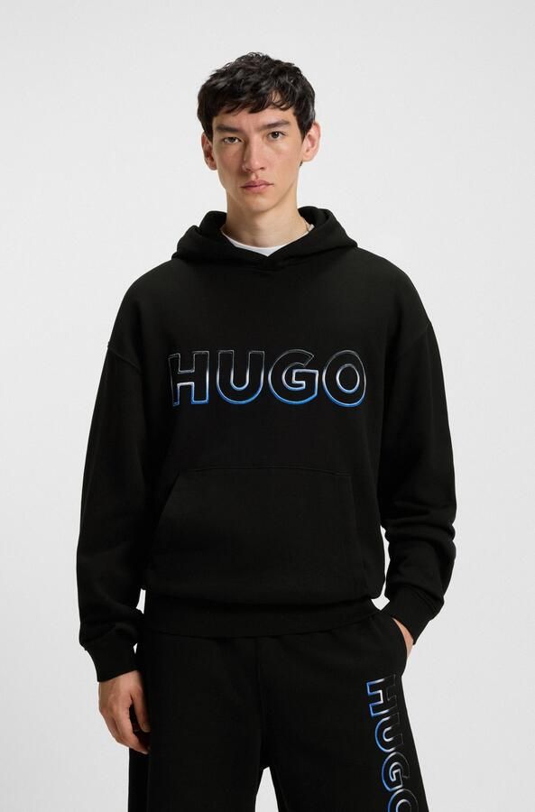 HUGO Blue Sweatshirt Nogudi met capuchon regular fit puur katoen - Foto 6
