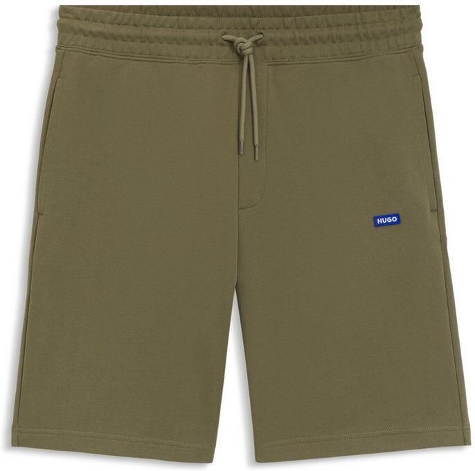 Hugo Blue Sweatshorts met logopatch model 'Nasensio' - Foto 6