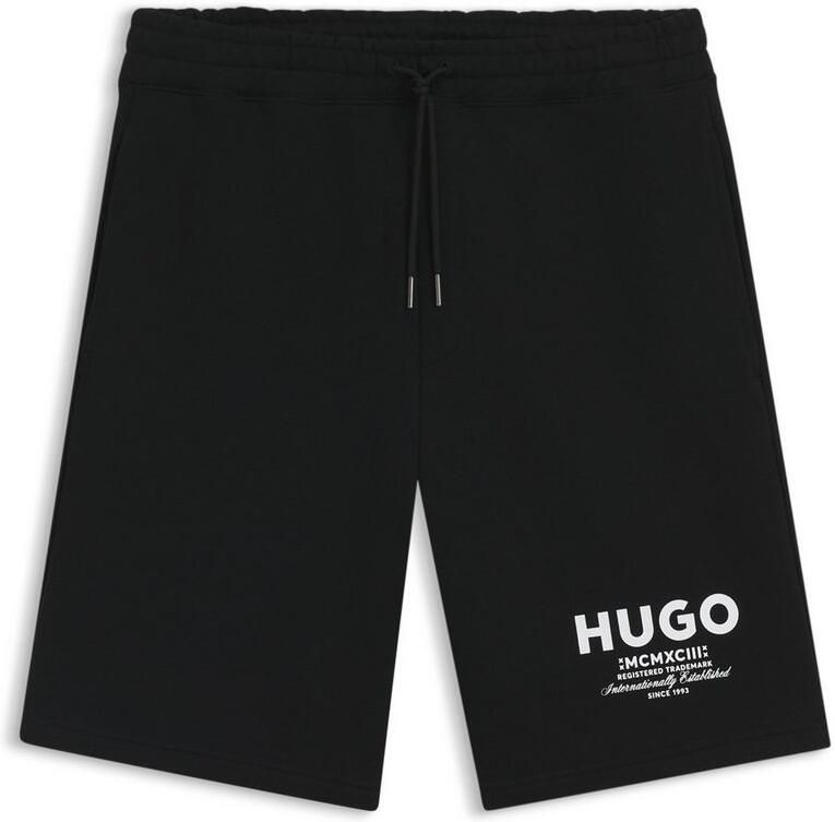 Hugo Blue Regular fit sweatshorts van puur katoen model 'NOMARIO' - Foto 3