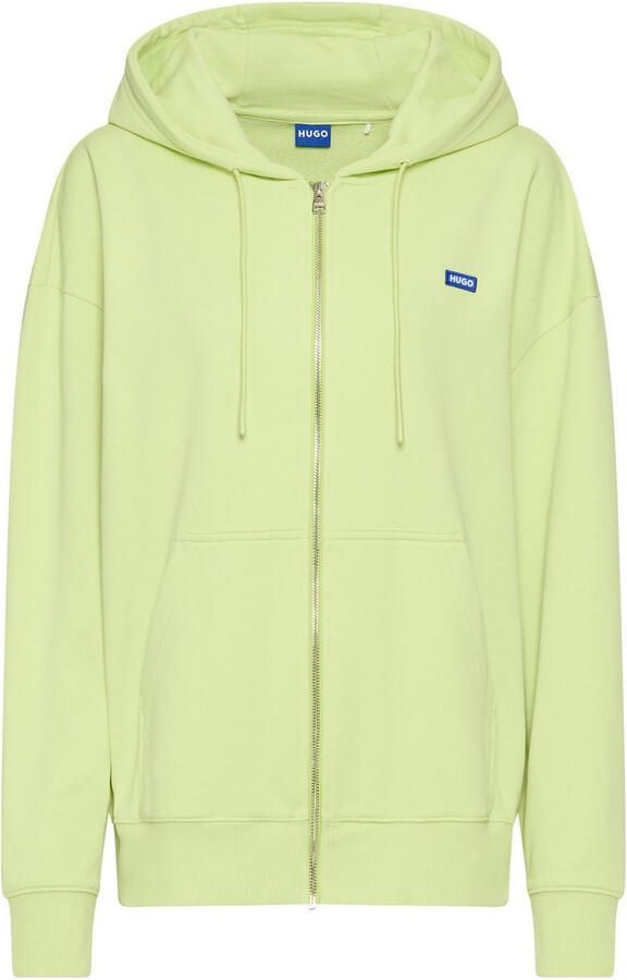 HUGO Blue Sweatvest Doa met capuchon logo-badge - Foto 5