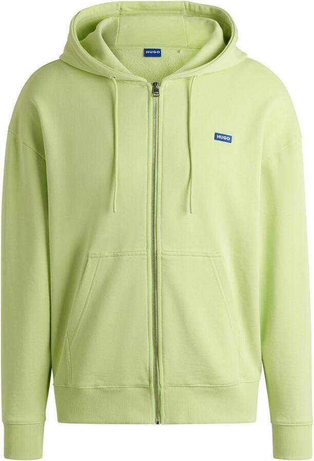 HUGO Blue Sweatvest Doa met capuchon logo-badge