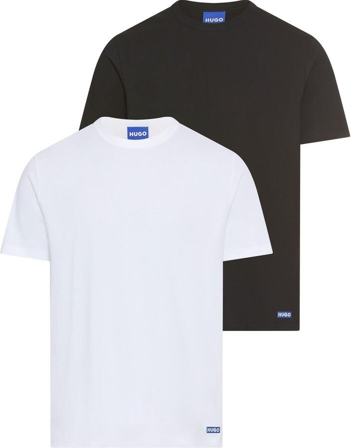 Hugo Blue Regular fit T-shirt in een set van 2 stuks model 'BLUE2_NAOLO'