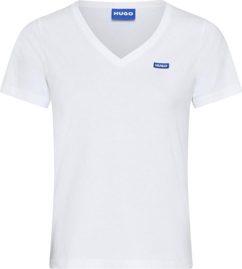 Hugo Blue NU NIEUW bij P&C*: T-shirt met labelstitching model 'Classic'