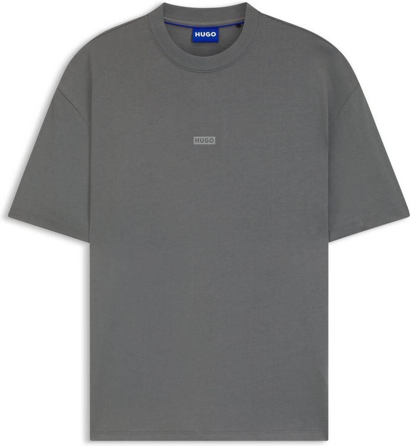 HUGO Blue T-shirt Nalono met logoprint oversized look met backprint - Foto 2