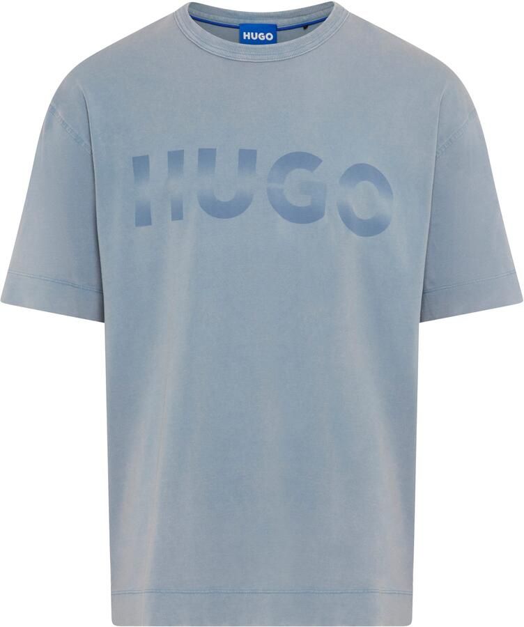 HUGO Blue T-shirt Nenzye loose fit ronde hals