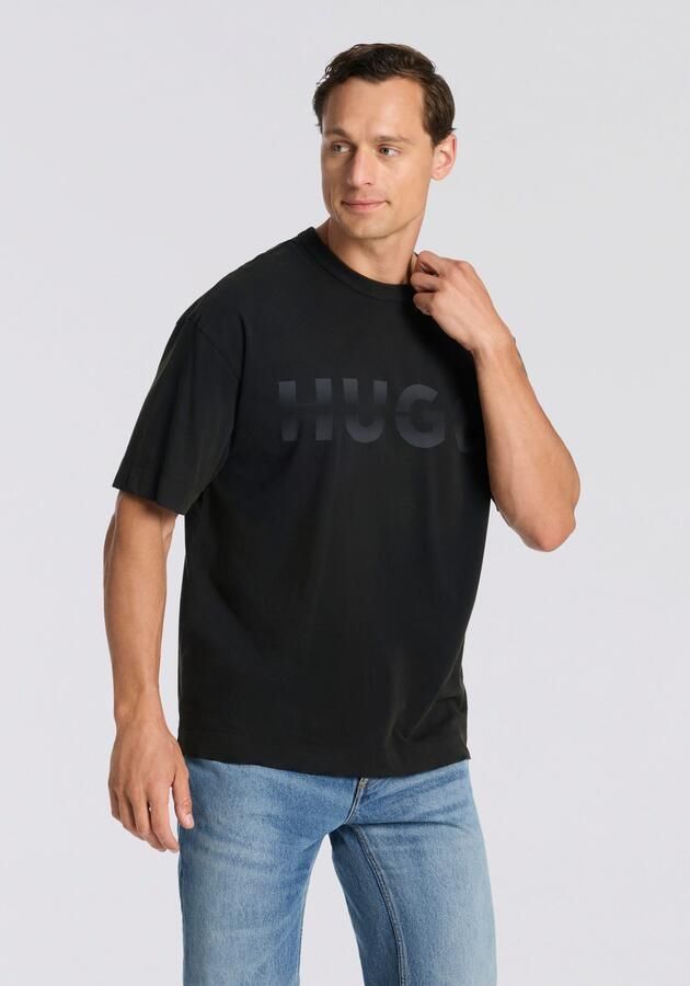 HUGO Blue T-shirt Nenzye loose fit ronde hals - Foto 4