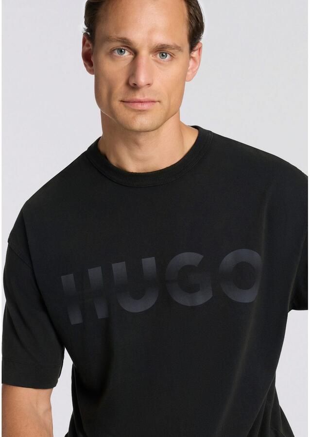 HUGO Blue T-shirt Nenzye loose fit ronde hals - Foto 2